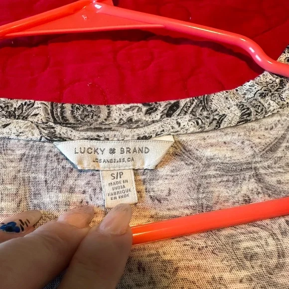 Paisley pattern Lucky Brand Top - Picture 8 of 8